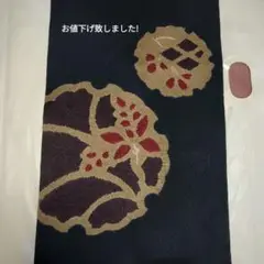 黒 絞り 雪輪 なごや帯 美品