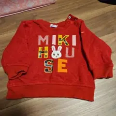 MIKI HOUSE 赤 トレーナー 80
