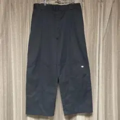 dickies loose fit ダブルニー　極太　ブラック　バギー　リメイク