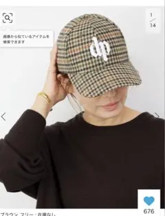 DARK PARK キャップ ネイビー deuxieme classe