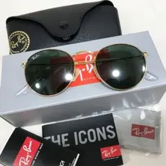 新品付属品あり RayBan レイバン ラウンドメタル サングラス ゴールド