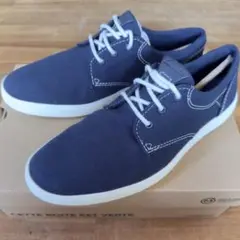 Clarks ネイビー キャンバス スニーカー 25cm EU41