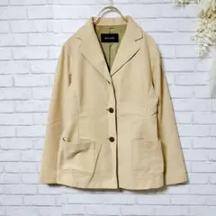 【美品】マカフィー テーラードジャケット アウター ベージュ レディース F