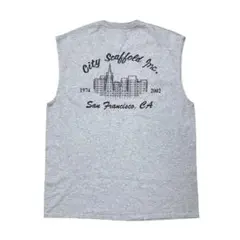 00sヴィンテージ・タンクトップ ノースリーブTシャツ USA企業物 XL