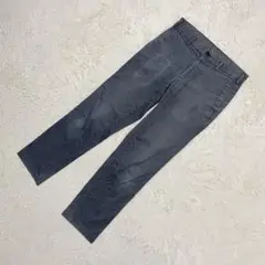 UNIQLO【79】ダークグレー スリムフィット ノータックチノ ストレッチ