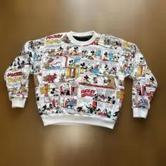 リバーシブル！８０-９０Ｓ　ミッキーマウス コミック ビンテージスウェット レア