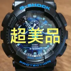 超美品 CASIO G-SHOCK GA-100CB ブルーカモフラ 異常無し