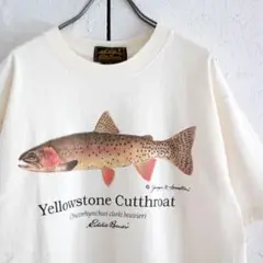 90s Eddie Bauer エディーバウアー トラウト Tシャツ usa製