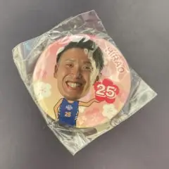 茨城ロボッツ キャプテン 平尾充庸選手　缶バッジ　ラオ