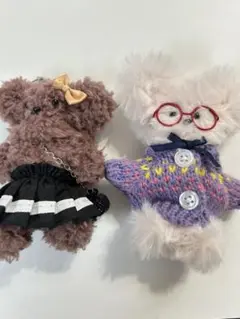 ★新品★ハンドメイド★モールドール★くまさん2体セット★