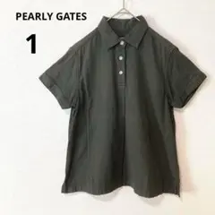 PEARLYGATES 1 パーリーゲイツ レディース 半袖 ポロシャツ カーキ