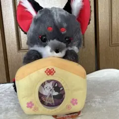 ちょコンとキツネぬいぐるみ時計