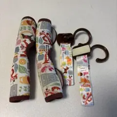 ディズニープーさん柄 ベビーカー、グリップカバー、ホルダー　2種類セット　中古品