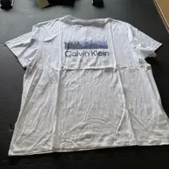 【新品】　Calvin Klein Tシャツ XXL 白 スカイラインプリント