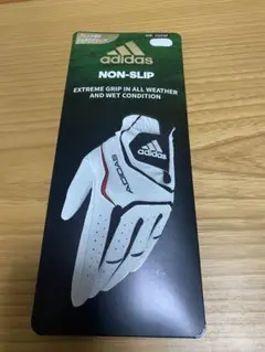 adidasゴルフグローブ 22㎝ 2点 メンズ 黒赤 未使用品訳あり お買い得