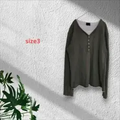 g263　タケオキクチ【3】Tシャツ/カットソー/長袖/綿/ワールド