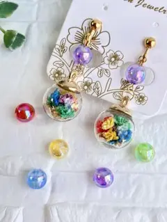 金具変更可◎ Aぇ! group 推しカラードームアクセサリーイヤリングピアス
