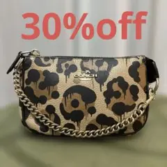 Coach ヒョウ柄ポーチ
