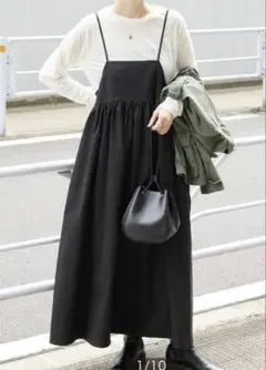 【B.C STOCK】シンプリシテェ　タックフレアキャミワンピース