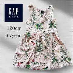 GapKids 120cm ワンピース　ノースリーブ　花柄　ピンク　夏　綿