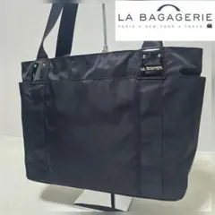 【新品未使用級】LA BAGAGERIE ブラック トートバッグ