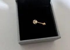 16G モアサナイト0.06ct K18 ボディピアス