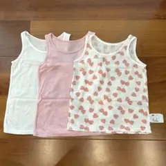 美品✌︎3枚セット✌︎【UNIQLO】メッシュタンクトップ シャツ 白 ピンク 苺