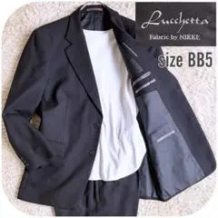 Lucchetta ストライプセットアップスーツ BB5 グレー 大きいサイズ