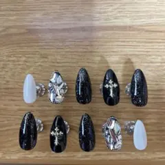 【現品のみ】ブラックネイルチップ