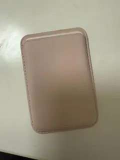 ピンク レザー カードホルダー　MagSafe