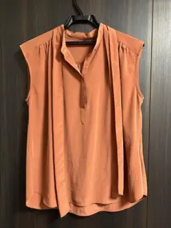 ROPE ロペ　ノースリーブシャツ　38 ボウタイ　リボン