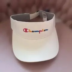 新品　Champion ホワイト バイザー