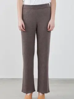 ADAWAS アダワス / 新品 ストレート リブ ニット パンツ ウエストゴム