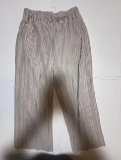 ★美品 サテン プリーツワイドパンツ 140★