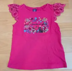 Anna Sui mini 　Tシャツ 袖フリル　130cm
