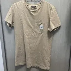DIESEL ベージュ Tシャツ ポケット付き