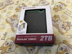 【美品】Transcend 外付けポータブルHDD 2TB