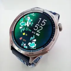 【新品同様】HUAWEI WATCH GT5 46mm ブルー　★付属品多数