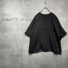 FREAK'S STORE オーガンジー×カットソー重ねラグラン半袖Tシャツ　F