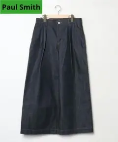 Paul Smith タック　ハイウエスト　デニム ワイドパンツ