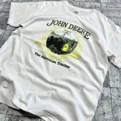 90s JOHN DEERE ジョンディアー 企業T XL シングル USA