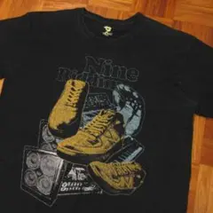NINE RULAZ LINE　両面プリントTシャツ　ラメ入りプリント　XXL