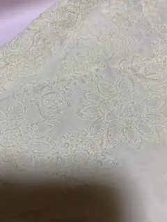 国産高級コットン刺繍生地90❌30センチ レモンイエロー