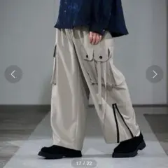 キャスパージョン　ワイドカーゴパンツ　M パラシュートスラックス
