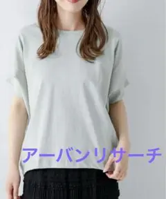 アーバンリサーチ　サニーレーベルTシャツ　クールタッチドルマンプルオーバ