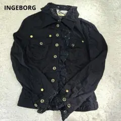 INGEBORG インゲボルグ　黒　レース　ジャケット　シャツ