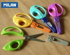 ヨーロッパ　文房具　MILAN　ミラン　カラフルはさみ　4色セット