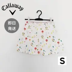 Callaway キャロウェイ ゴルフスカート レディース S 白 ゴルフウェア