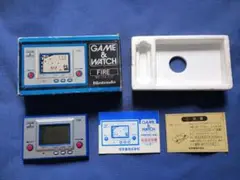 任天堂　ゲームウォッチ　ファイア　箱説明書等あり