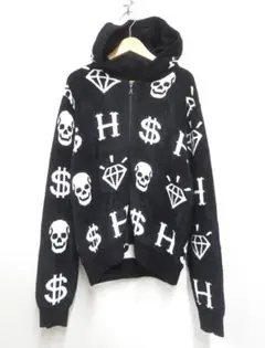 HYSTERIC GLAMOUR H$ MONOGRAM柄 パーカー